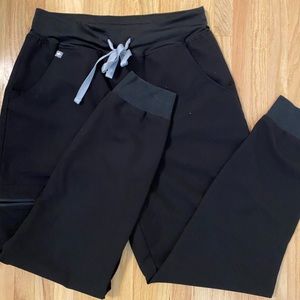 Women’s Black Zamora High Wasted Scrub Pants